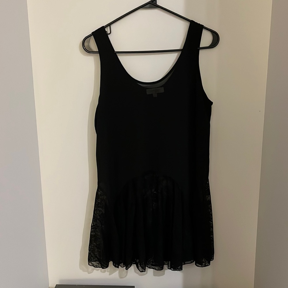 Black lace tank
